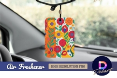 Colorful floral vector illustration air freshener png Product Image 1
