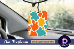 Retro colorful blob seamless pattern air freshener png Product Image 1