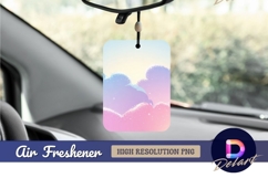 Pastel sky clouds with stars texture Air Freshener PNG Product Image 1