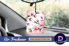 Watercolor cherry blossom branch spring Air Freshener PNG Product Image 1