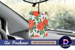 Roses pattern elegant floral background Air Freshener PNG Product Image 1