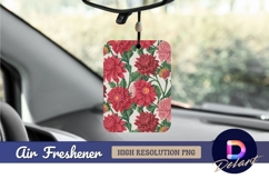 Dahlia floral pattern red and pink flowers Product Image 1