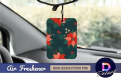 Christmas poinsettia floral pattern air freshener png Product Image 1