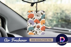 Retro floral pattern background air freshener png Product Image 1