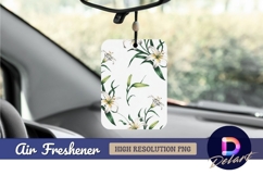 White lilies seamless pattern air freshener png Product Image 1