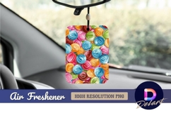 Colorful swirl candy background Air Freshener PNG Design Product Image 1