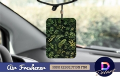 Green leaves dark background Air Freshener PNG Design Product Image 1