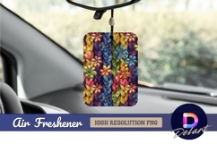 Colorful braided texture with floral Air Freshener PNG Product Image 1