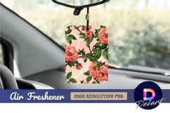 Vintage pink rose floral Air Freshener PNG Design Product Image 1