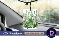Vintage watercolor wildflower Air Freshener PNG Design Product Image 1
