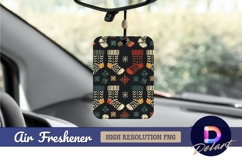 Christmas socks and snowflakes Air Freshener PNG Product Image 1