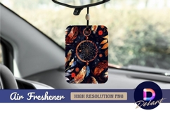 Dreamcatcher feathers and floral Air Freshener PNG Product Image 1