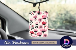 Pink floral pattern background air freshener png Product Image 1