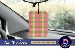 Pink and green plaid air freshener png Product Image 1