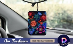 Colorful embroidered floral pattern on Air Freshener PNG Product Image 1