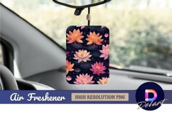 Colorful water lilies Air Freshener PNG Product Image 1