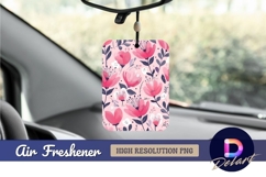 Pink floral pattern elegant air freshener png Product Image 1