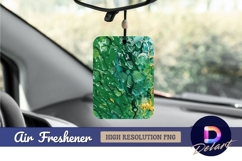 Green paint texture abstract art Air Freshener PNG Product Image 1