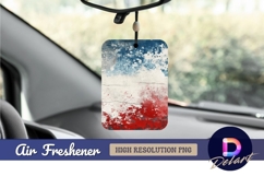 Distressed wall blue white Air Freshener PNG Product Image 1