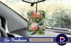 Protea flower and leaf Air Freshener PNG Product Image 1
