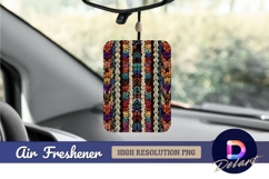 Colorful knitted texture background Air Freshener PNG Product Image 1