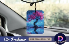 Artistic cherry blossom tree water Air Freshener PNG Product Image 1