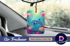 Dolphin underwater sea life Air Freshener PNG Product Image 1