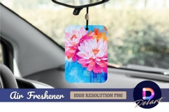 Abstract pink lotus floral artistic oil Air Freshener PNG Product Image 1