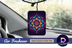 Colorful ornate mandala design air freshener png Product Image 1