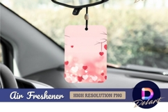 Pink heart bokeh valentines day background Air Freshener Product Image 1