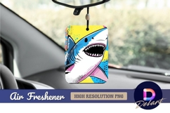 Pop art great white shark air freshener png Product Image 1