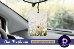 Artistic floral painting delicate Air Freshener PNG Product Image 1