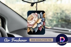 Elegant pastel floral arrangement on dark Air Freshener Product Image 1