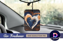 Marble heart fluid art air freshener png Product Image 1