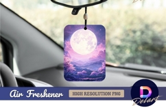 Dreamy landscape with moon and Air Freshener PNG Product Image 1