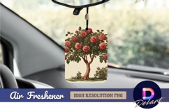 Vintage rose tree illustration for Air Freshener PNG Product Image 1