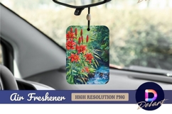 Watercolor painting of tiger lilies Air Freshener PNG Product Image 1