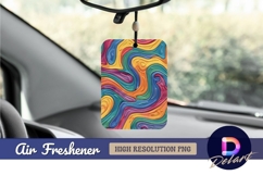 Abstract colorful swirls background with Air Freshener PNG Product Image 1