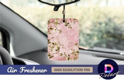Floral pattern pink textured background air freshener png Product Image 1