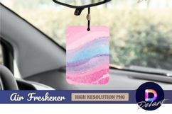 Pastel watercolor brush strokes Air Freshener PNG Product Image 1
