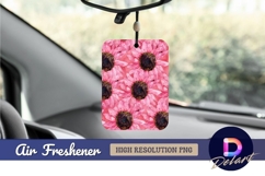 Pink sunflower floral Air Freshener PNG Product Image 1