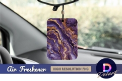 Purple and gold marble texture abstract Air Freshener PNG Product Image 1