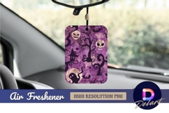 Spooky purple halloween pattern with air freshener png Product Image 1
