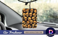 Halloween skulls pattern background air freshener png Product Image 1
