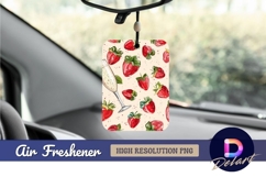 Strawberries and champagne background Air Freshener PNG Product Image 1