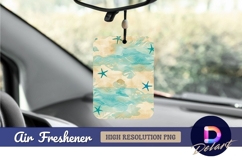 Abstract ocean beach Air Freshener PNG Product Image 1