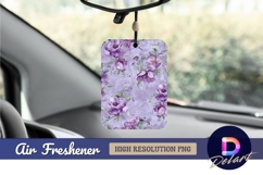 Purple floral watercolor pattern air freshener png Product Image 1