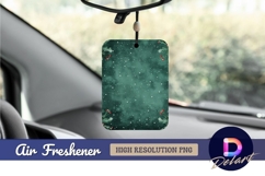 Green christmas background with snow Air Freshener PNG Product Image 1