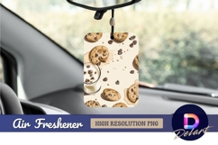 Cookies and milk dessert Air Freshener PNG Product Image 1