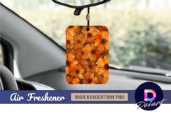 Orange daisy flower Air Freshener PNG Product Image 1